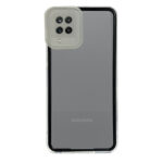 New Fashion removable Frame Clear Cover Colorful For Samsung Galaxy A12 - Black (OEM)