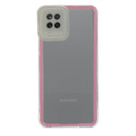 New Fashion removable Frame Clear Cover Colorful For Samsung Galaxy A12 - Pink (OEM)