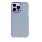 New Fashion removable Frame Clear Cover Colorful For iPhone 13 Pro - Purple (OEM)