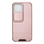Oem σκληρή πίσω θήκη με ειδικό Slide camera cover για την προστασία της κάμερας για Iphone 13 Pro-Rose gold