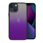 OEM θήκη Πλαστικό Gradient με μαύρο περίγραμμα για IPHONE 14 PLUS - Μωβ/Κίτρινο