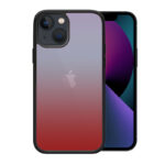 OEM θήκη Πλαστικό Gradient με μαύρο περίγραμμα για IPHONE 14 PLUS - Ροζ/Ασπρο