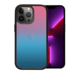 OEM θήκη Πλαστικό Gradient με μαύρο περίγραμμα για IPHONE 13 PRO - Πράσινο/Ροζ