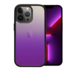 OEM θήκη Πλαστικό Gradient με μαύρο περίγραμμα για IPHONE 13 PRO MAX - Μωβ/Κίτρινο