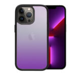 OEM θήκη Πλαστικό Gradient με μαύρο περίγραμμα για IPHONE 13 PRO MAX - Μωβ/Ασπρο