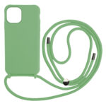 Liquid Back Cover Σιλικόνης με Κορδόνι Για (IPHONE 14 PRO MAX) - Ανοιχτό Πράσινο