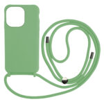 Liquid Back Cover Σιλικόνης με Κορδόνι Για (XIAOMI  REDMI 10A) - Ανοιχτό Πράσινο