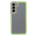 New Fashion removable Frame Clear Cover Colorful For Samsung Galaxy S22 5G - Green (OEM)