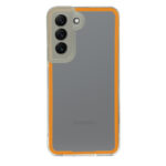 New Fashion removable Frame Clear Cover Colorful For Samsung Galaxy S22 Plus - Orange (OEM)