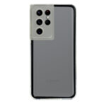 New Fashion removable Frame Clear Cover Colorful For Samsung Galaxy S22 Ultra - Black (OEM)