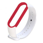 OEM Λουράκι Softband με Techonto Strap για Xiaomi Mi Band 5/6 (White/Red)