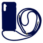 Liquid Back Cover Σιλικόνης με Κορδόνι Για (Samsung Galaxy A13 5G ) - Μπλε