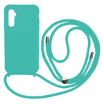 Liquid Back Cover Σιλικόνης με Κορδόνι Για (Samsung Galaxy A04s ) - Τιρκουάζ