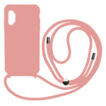 Liquid Back Cover Σιλικόνης με Κορδόνι Για (Samsung Galaxy A32 5G ) - ροζ