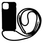 Liquid Back Cover Σιλικόνης με Κορδόνι Για (XIAOMI  REDMI A1) - Μαύρο