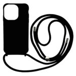 Liquid Back Cover Σιλικόνης με Κορδόνι Για (XIAOMI  REDMI 10A) - Μαύρο