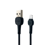KLGO S7 2.4A 1M Fast Charging Lightning USB Data Cable - Black