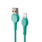 KLGO S7 2.4A 1M Fast Charging Lightning USB Data Cable - Green