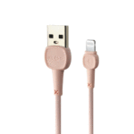 KLGO S7 2.4A 1M Fast Charging Lightning USB Data Cable - Pink