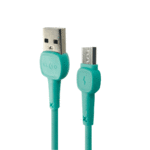 KLGO S7 2.4A 1M Fast Charging Micro USB Data Cable - Green