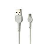 KLGO S7 2.4A 1M Fast Charging Micro USB Data Cable - White