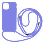 Liquid Back Cover Σιλικόνης με Κορδόνι Για (IPHONE 14) - Λίλα