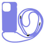 Liquid Back Cover Σιλικόνης με Κορδόνι Για (XIAOMI  REDMI 10A) - Λίλα