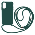 Liquid Back Cover Σιλικόνης με Κορδόνι Για (Samsung Galaxy A33 5g ) - Σκούρο Πράσινο