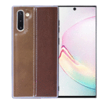 OEM BACK CASE COLOR LEATHER  ΓΙΑ SAMSUNG GALAXY NOTE 10 - GOLD