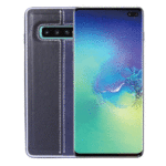 OEM BACK CASE COLOR LEATHER  ΓΙΑ SAMSUNG GALAXY S10 PLUS - BLACK