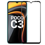 OEM FULL GLUE FULL FACE TEMPERED GLASS FOR XIAOMI POCOPHONE C3  - BLACK