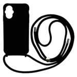 Liquid Back Cover Σιλικόνης με Κορδόνι Για (XIAOMI  POCO M5 ) - Μαύρο