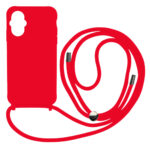 Liquid Back Cover Σιλικόνης με Κορδόνι Για (XIAOMI  POCO M5 ) - Κόκκινο