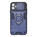 ΟΕΜ Θήκη Κάλυμμα Πλάτης Πλαστική & Σιλικόνη Με Ring Holder & Kickstand για  Iphone 11-Blue