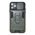 ΟΕΜ Θήκη Κάλυμμα Πλάτης Πλαστική & Σιλικόνη Με Ring Holder & Kickstand για  Iphone 12 Pro Max-Green