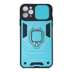 ΟΕΜ Θήκη Κάλυμμα Πλάτης Πλαστική & Σιλικόνη Με Ring Holder & Kickstand για  Iphone 11 Pro Max-Light Blue