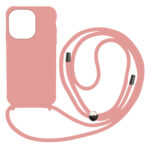 Liquid Back Cover Σιλικόνης με Κορδόνι Για (XIAOMI  REDMI 10A) - ροζ