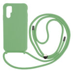 Liquid Back Cover Σιλικόνης με Κορδόνι Για (Samsung Galaxy S23 Ultra) - Ανοιχτό Πράσινο