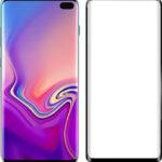 OEM FULL GLUE FULL FACE TEMPERED GLASS FOR SAMSUNG GALAXY S10 PLUS - BLACK