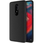 ΘήκηTPU Σιλικόνης Carbon Fiber για OnePlus 6 - Μαύρη