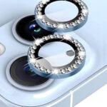 Diamond Tempered Glass / Προστατευτικά Τζαμάκια Κάμερας για iPhone 15 / 15 Plus - Γαλάζιο