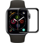 Tempered Glass / Τζαμάκι Προστασίας FULL GLUE για Apple Watch 44mm - Μαύρο Πλαίσιο