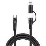 Καλώδιο FOREVER Braided USB σε  Type-C / Lightning Cable 60W 1μ - Μαύρο