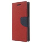 Mercury Θήκη Πορτοφόλι με Βάση Στήριξης για Galaxy Alpha G850 - Κόκκινο (Συνθ. Δέρμα)