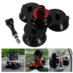 Βάση Κινητού Αυτοκινήτου Τρίποδο με Τρεις Βεντούζες και Βίδα για GoPro Hero 2 3 3 - Μαύρη