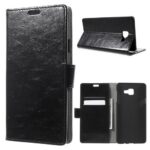 Θήκη Πορτοφόλι με Βάση Στήριξης για Galaxy A7 (2016) A710F - Μαύρο
