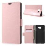 Θήκη Πορτοφόλι με Βάση Στήριξης για Galaxy A7 (2016) A710F - Ροζ