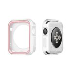 Θήκη TPU Σιλικόνης για Apple Watch Series 3-2-1 42mm - Λευκή Ροζ