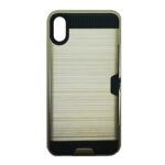 Θήκη Hard Cover Defender για iPhone Xs Max με Υποδοχή για Κάρτα - Χρυσό
