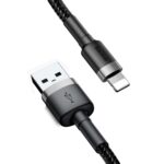 Καλώδιο USB Lightning BASEUS Cafule QC3.0 2A 3 Μέτρα - Μαύρο
